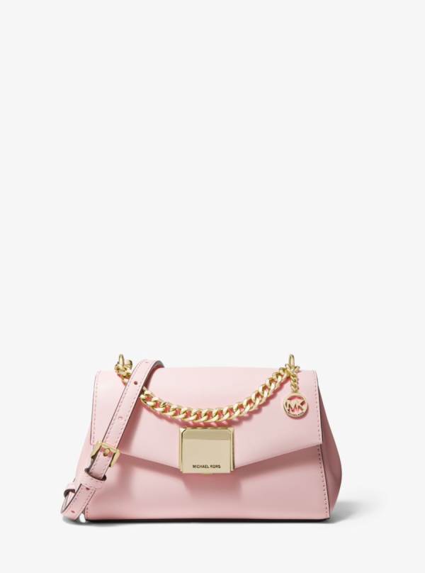 Damske Spojková Taška Michael Kors Lita Small Leather Ruzove - Kabelky Michael Kors Obchod | URLZK-9735